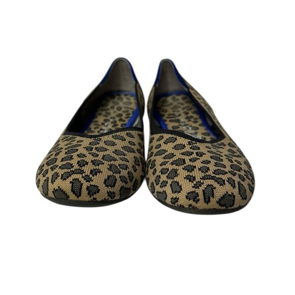 Rothy’s The Flat Round Toe Shoes in Spotted Leopard Print Size 9.5 US Women’s - Picture 2 of 12